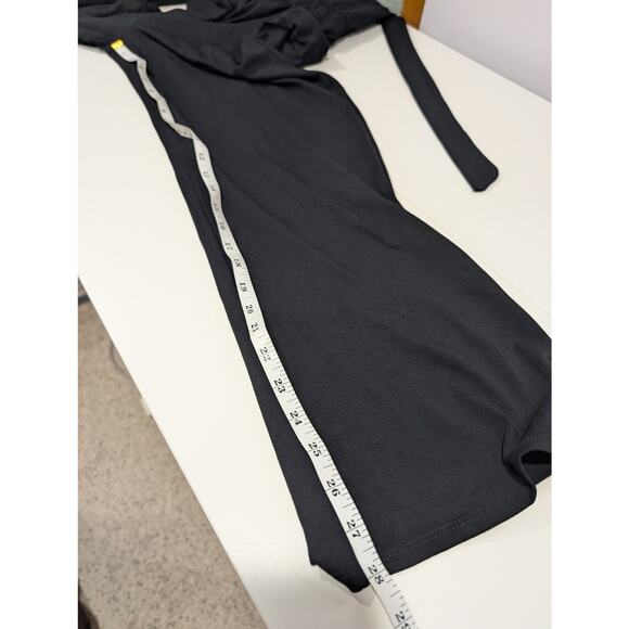 Lovers + Friends Jumpsuit Womens XS Black Long Sleeve Belted - Picture 10 of 11